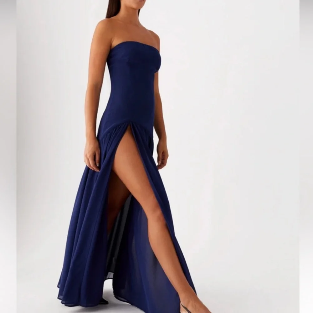 eden strapless maxi dress for Wedding Guests accentuating the curves Eden Strapless Maxi Dress -